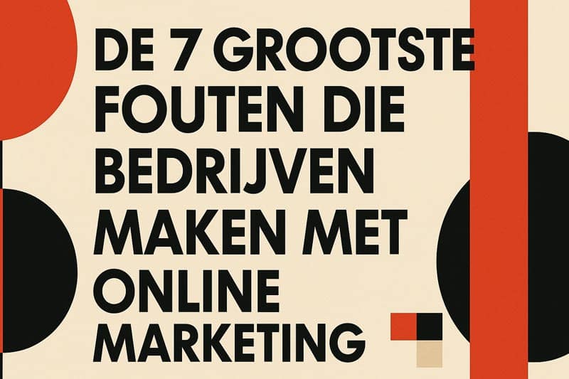 grootste fouten online marketing
